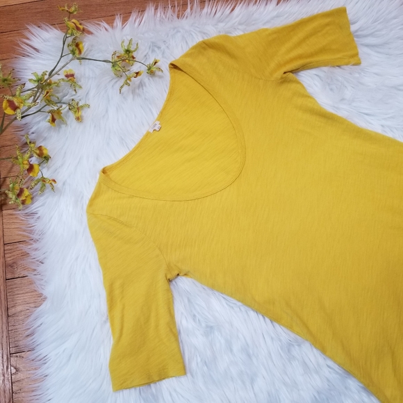 J.CREW T-Shirt Short Sleeves Yellow Color SIZE XS. - Picture 3 of 10